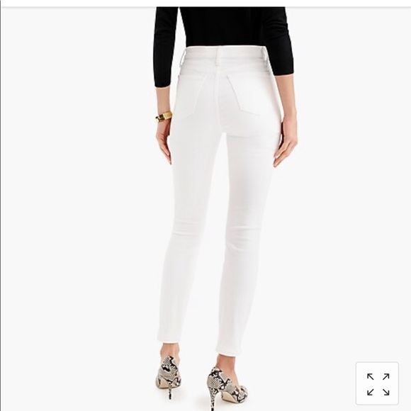 J Crew Lookout High Rise 9” White Crop Jeans 24 - Picture 4 of 8